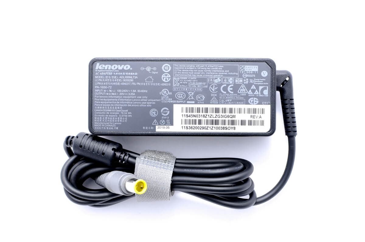 Used-original-charger-for-Lenovo-65W---7.9x5.5-connector-front-view
