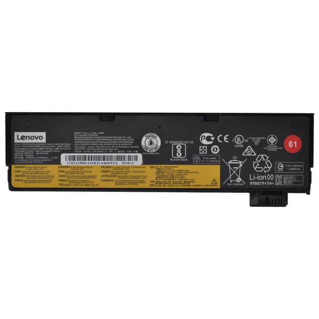 Реновирана оригинална батерия за лаптоп: Lenovo ThinkPad A475, A485, P51s, P52s, T470, T480, T570, T580, TP25