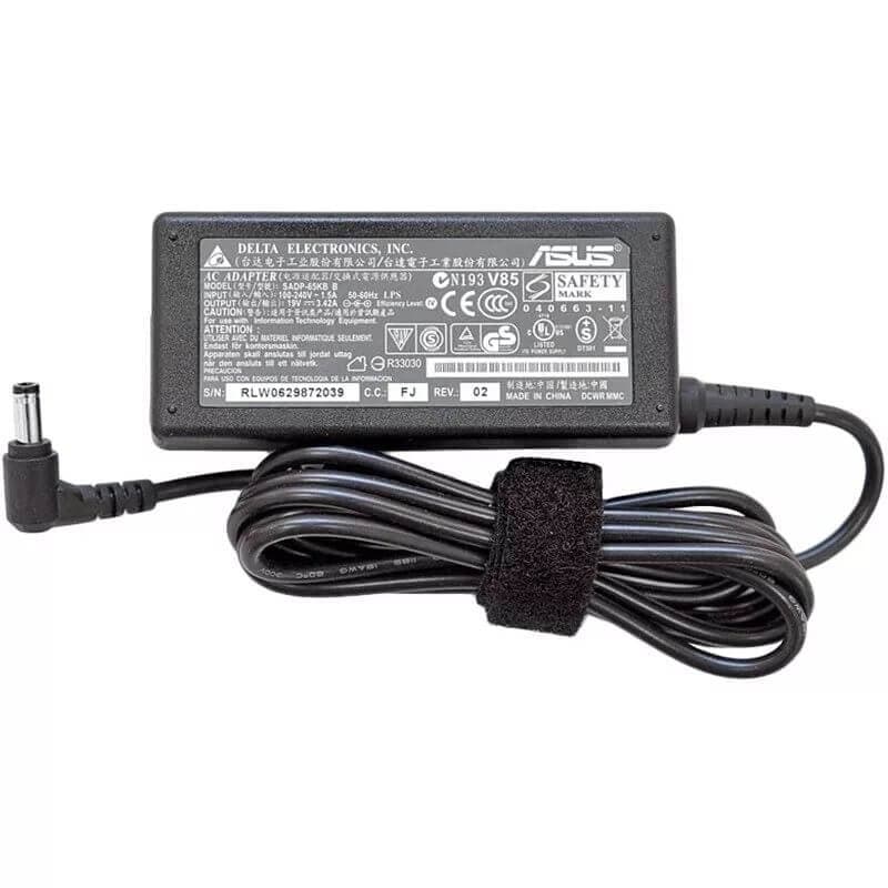 Употребявано-оригинално-заряднo-за-Asus-65W---букса-5.5X2.5-front-view