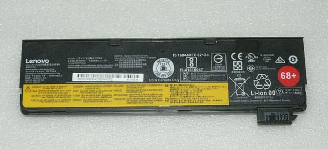 6 клетъчна Реновирана оригинална батерия за лаптоп: Lenovo ThinkPad L450, L460, P50S, T440, T440s, T450, T450s, T460, T460p, T470p, T550, T560, W550s, X240, X250, X260, X270 
Lenovo ThinkPad Touch S540
